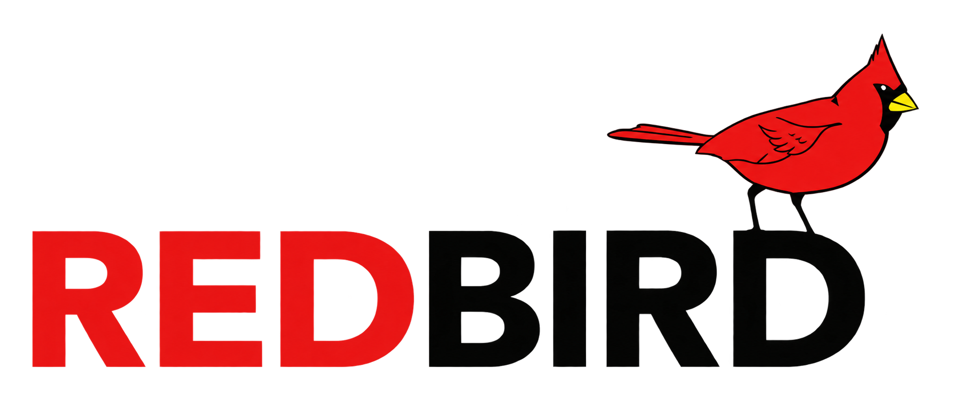Redbird — logo avec oiseau rouge